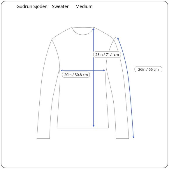 Gudrun Sjoden Favorite Sweater Womens Medium Cotton Rita Geometric Artsy Skandi - Picture 10 of 10